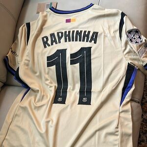 Men’s  FC Barcelona × Kobe Bryant Away2025/26 Jersey  Raphihna #11 Fits LARGE